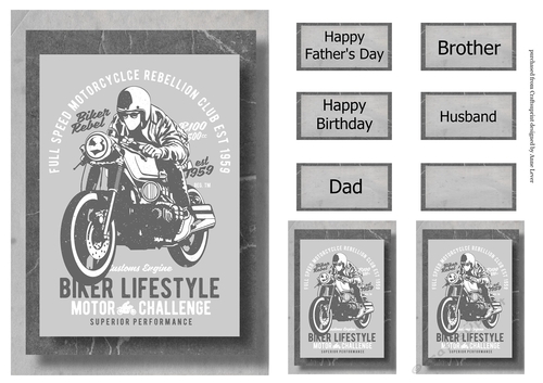 Retro Motorbike A5 Poster - Biker Lifestyle