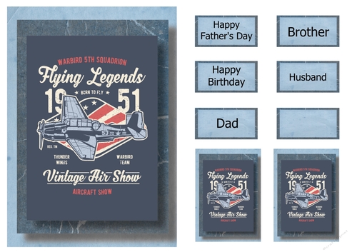 Retro Transport A5 Poster - Flying Legends