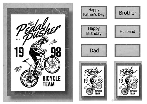 Retro Sports A5 Poster - Cycling