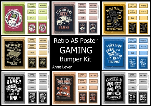 Retro Gaming A5 Poster Bumper Kit