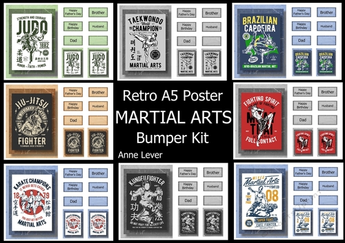 Retro Martial Arts A5 Poster Bumper Kit