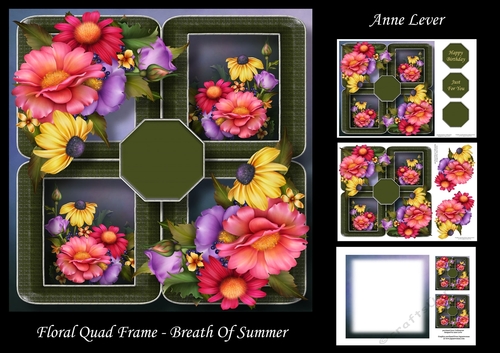 Floral Quad Frame - Breath Of Summer