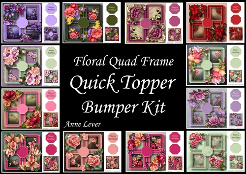 Floral Quad Frame QUICK TOPPER Bumper Kit