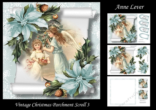 Vintage Christmas Parchment Scroll 3