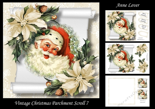 Vintage Christmas Parchment Scroll 7