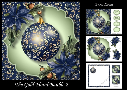 The Gold Floral Bauble 2