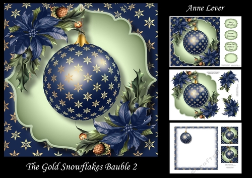 The Gold Snowflakes Bauble 2