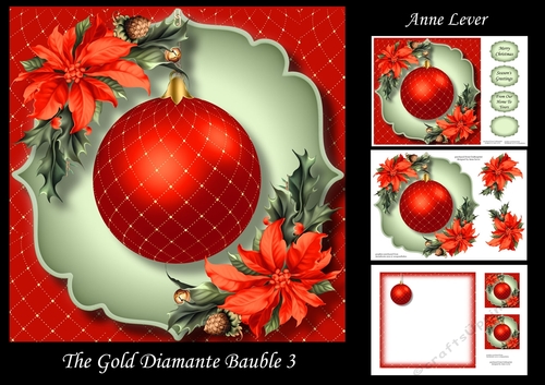 The Gold Diamante Bauble 3