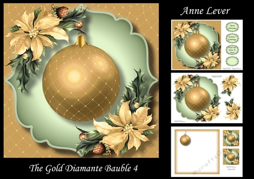 The Gold Diamante Bauble 4
