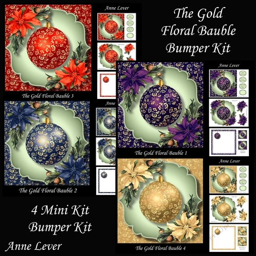 The Gold Floral Bauble Bumper Kit