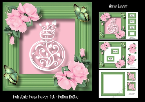 Fairytale Faux Paper Cut - Potion Bottle