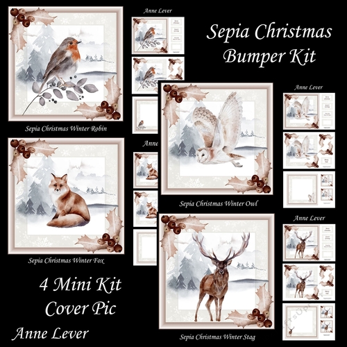 Sepia Christmas Bumper Kit