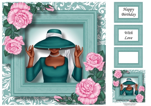 Rose Elegance 5 8x8