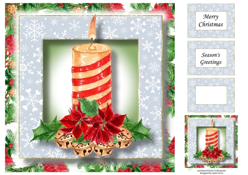 Christmas Candle 8x8