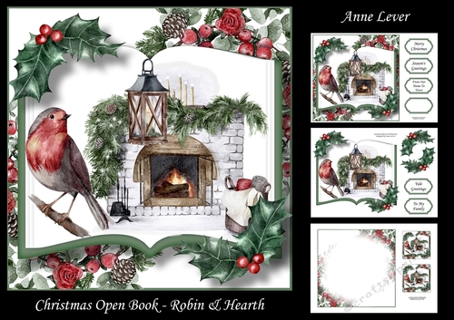 Christmas Open Book - Robin & Hearth