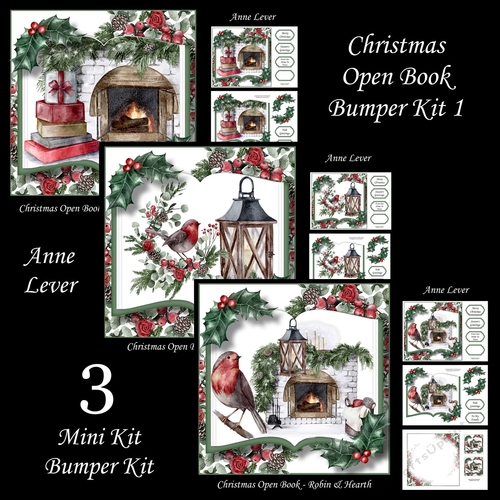 Christmas Open Book Bumper Kit 1