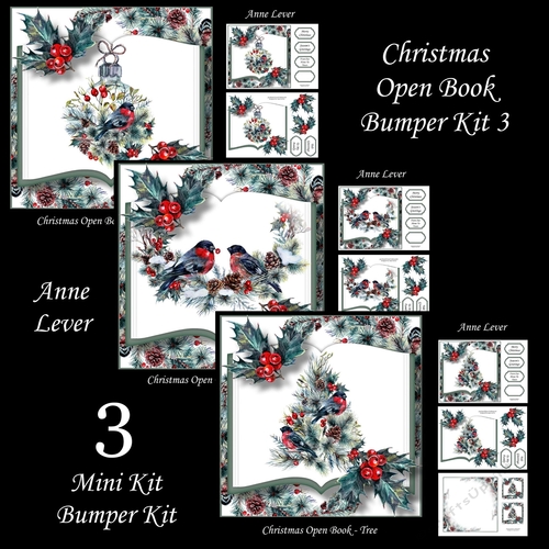 Christmas Open Book Bumper Kit 3