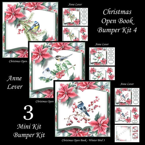 Christmas Open Book Bumper Kit 4
