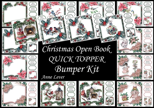 Christmas Open Book QUICK TOPPER Bumper Kit