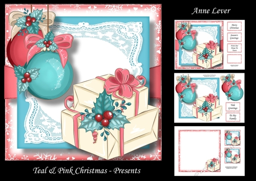 Teal & Pink Christmas - Presents