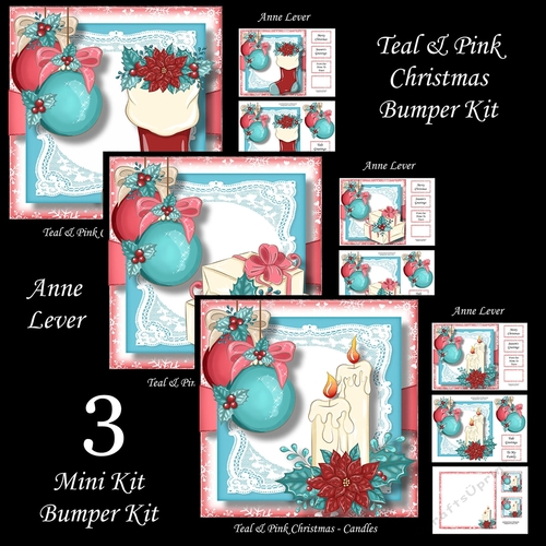 Teal & Pink Christmas Bumper Kit