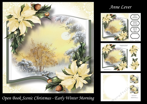 Open Book Scenic Christmas - Early Winter Morning