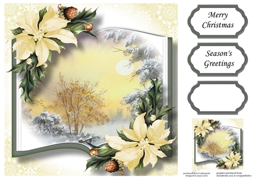 Open Book Scenic Christmas - Early Winter Morning 8x8