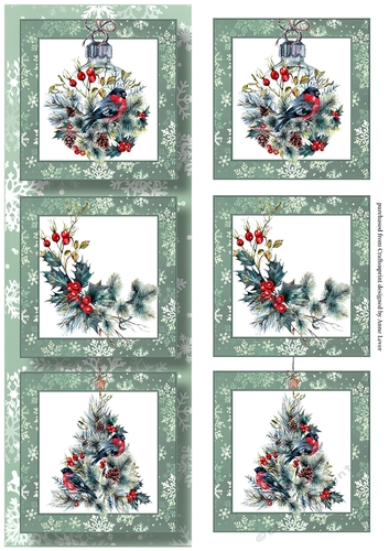 Lge DL Christmas Trio - Mr Bullfinch