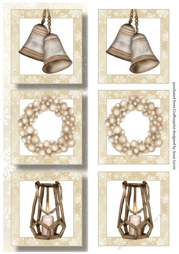 Lge DL Christmas Trio - Baubles & Bells
