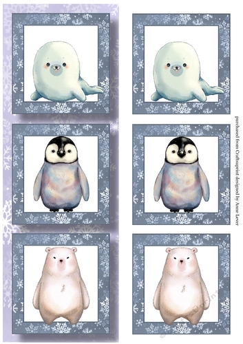 Lge DL Christmas Trio - Baby Winter Friends