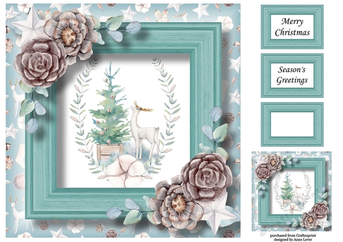 The Christmas Stags 3 8x8