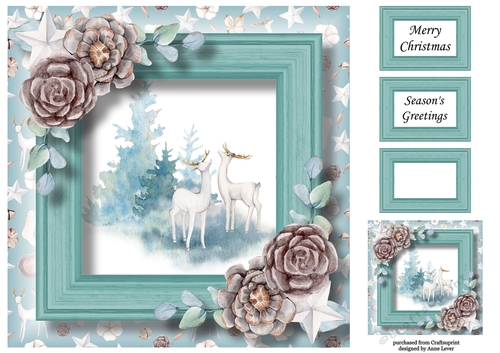 The Christmas Stags 2 8x8