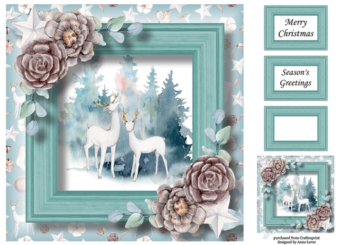 The Christmas Stags 1 8x8