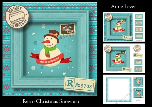 Retro Christmas Snowman