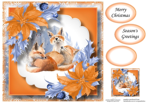 Winter Wonder Fox Family 8x8