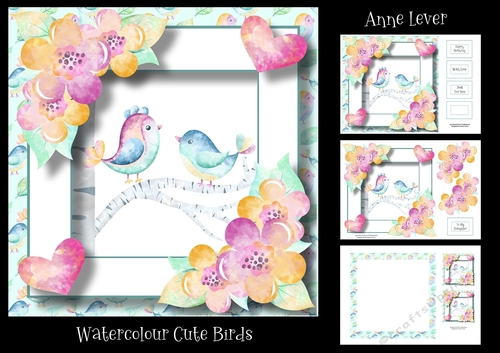 Watercolour Cute Birds