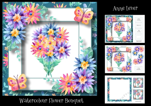 Watercolour Flower Bouquet