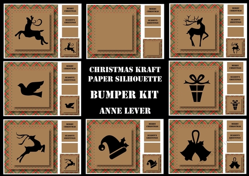 Christmas Kraft Paper Silhouette Bumper Kit