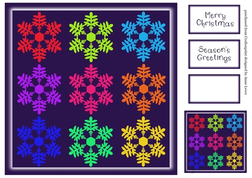 Christmas Pop Art Snowflakes