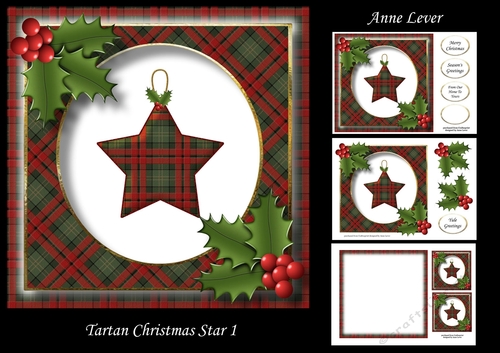 Tartan Christmas Star 1