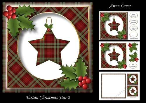 Tartan Christmas Star 2