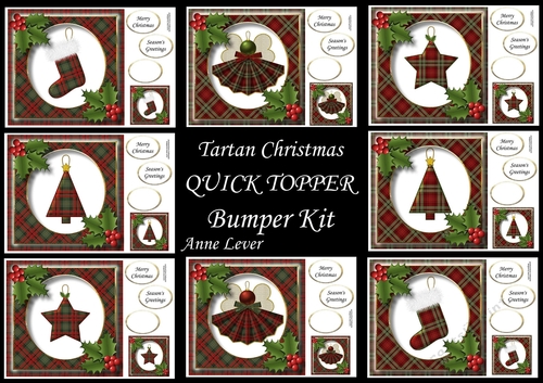 Tartan Christmas QUICK TOPPER Bumper Kit