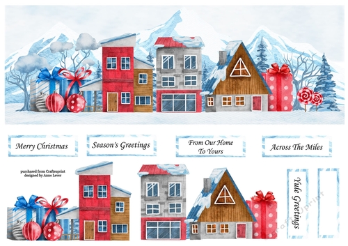 The Christmas Mountain Village Lge DL