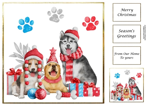 Cute Christmas Dogs 3