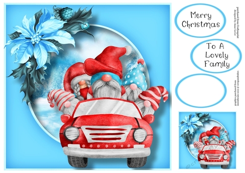 Merry Christmas To A Lovely Family 8x8