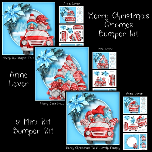 Merry Christmas Gnomes Bumper Kit
