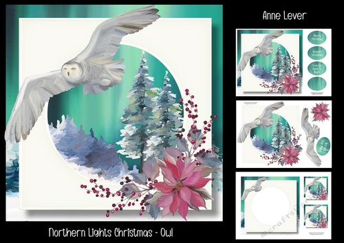 Northern Lights Christmas - Owl