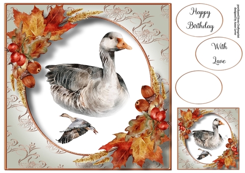 The Autumn Goose 8x8