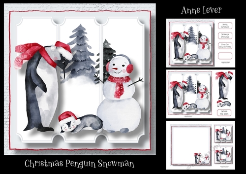 Christmas Penguin Snowman
