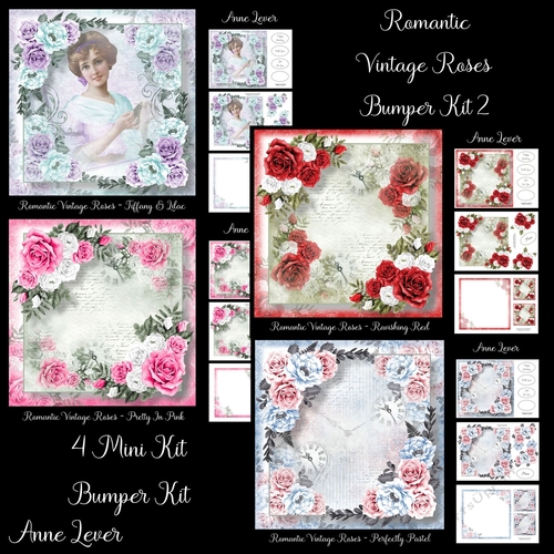 Romantic Vintage Roses Bumper Kit 2